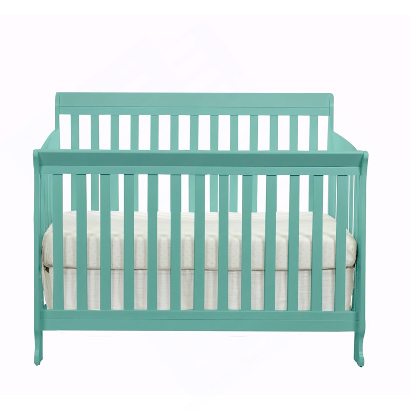 Lit de bébé convertible Riley 4 en 1 turquoise