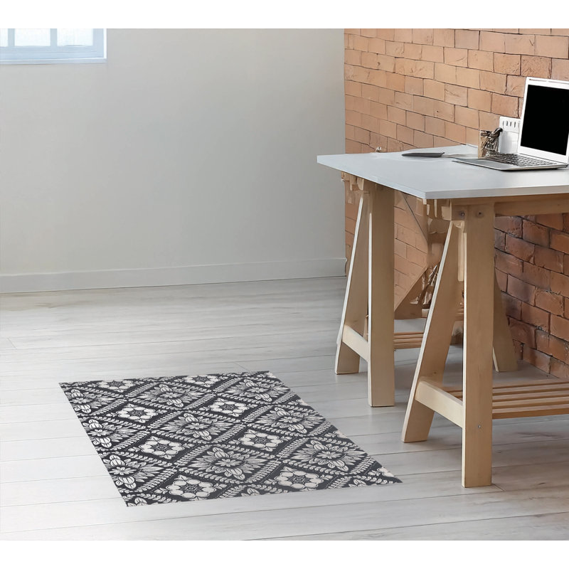 Tapis de bureau Talia, L 24 po x P 36 po, Gris anthracite