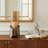  Maputo Medium Candle Holder Glass, Brown-1001270330