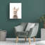 Lola Peacock Floral Bunny Canvas Art-1261653354