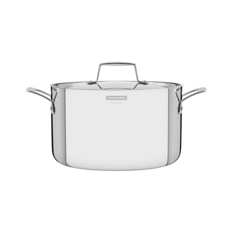 Tramontina Grano 3-PLY Stainless Steel Round Dutch Oven, 5.8L, 24cm