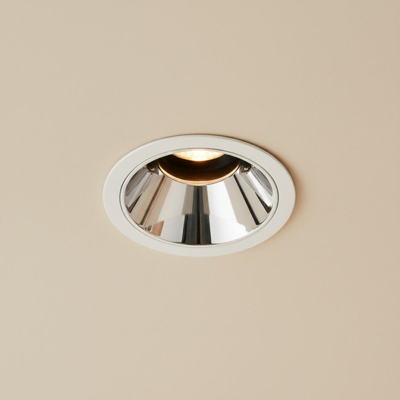 UltraBeam 5 Watt LED Dimmable Round Recessed Ceiling Downlight, Chrome