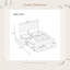 Structure de lit avec rangement moderne en bois avec 6 tiroirs, lit plateforme avec support en lattes de bois-1826926437