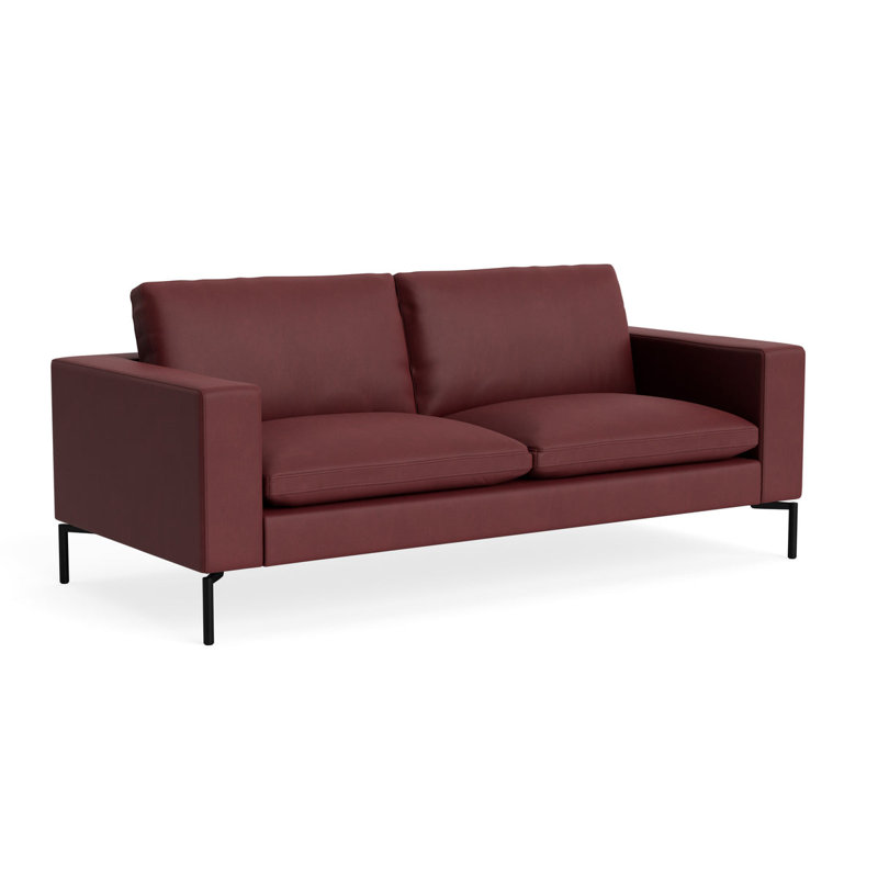MTO - Le nouveau canapé standard, H 32 po x l 78 po x P 35 po, Cuir Oxblood