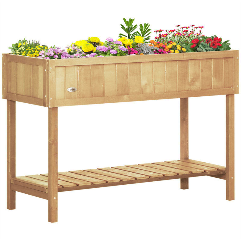 Wood Raised Garden Bed