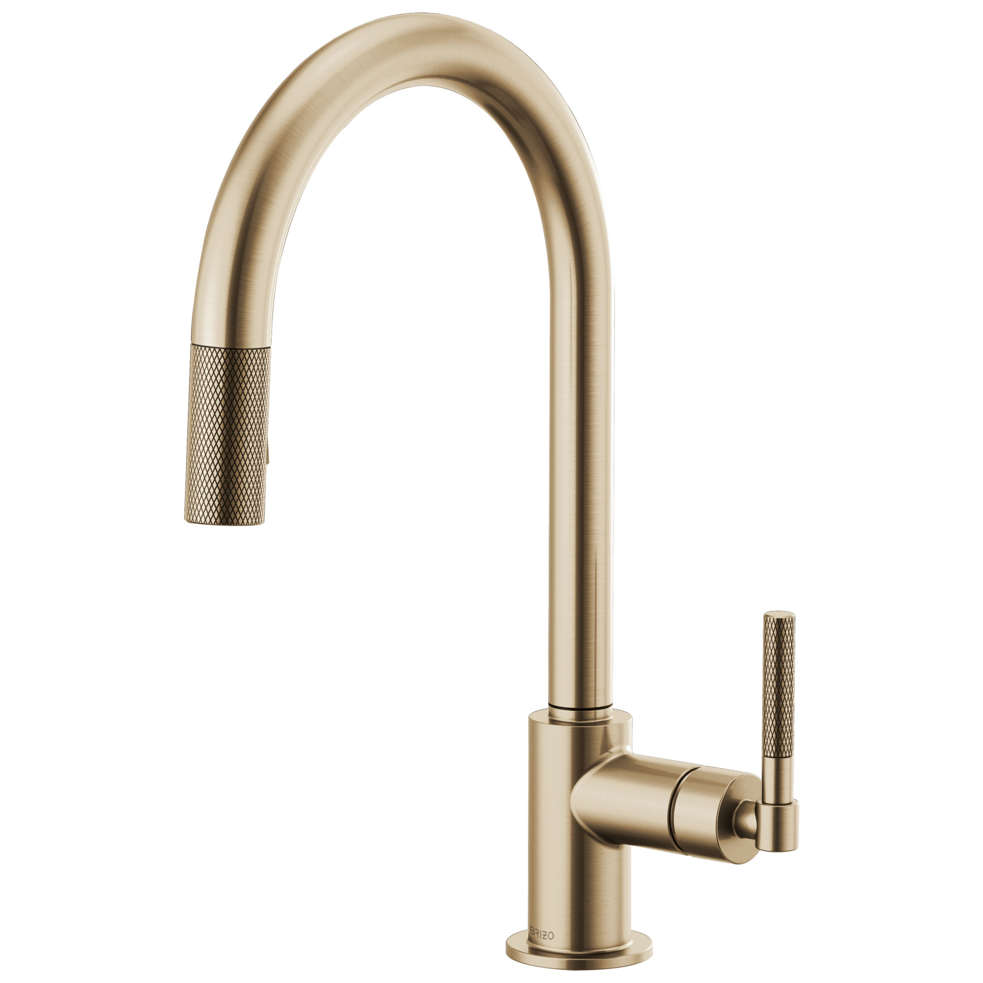 Brizo Litze® Pull-Down Faucet with Arc Spout and Knurled Handle ...