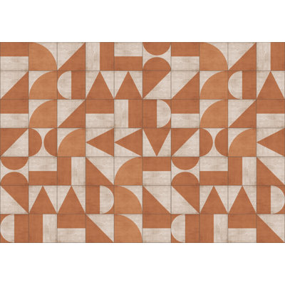Cleek Vinyl Machine Printed Area Rug