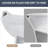 Two-Piece Toilets For Bathrooms, ADA Height 17.5" Toilet Bowl With Soft Close Seat