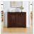 2-Door Rattan  Cabinet With Storage, Retro Coffee Bar Wine Bar Credenza For Living Room/Entryway/Kitchen-1393171088