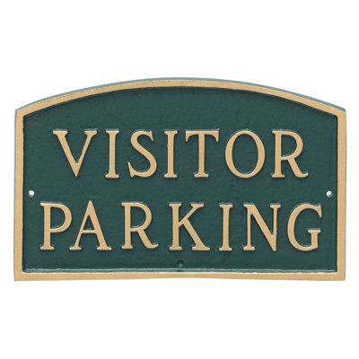 Visitor Parking Statement Garden Plaque