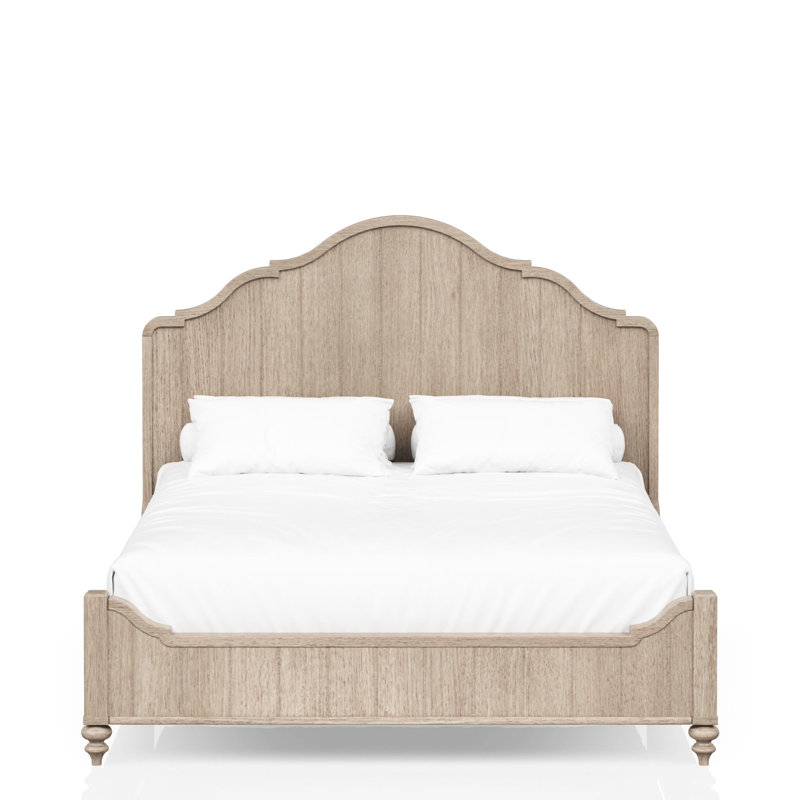 Grand lit transitionnel décontracté au fini sable enchanteur - chambre à coucher enchanteresse