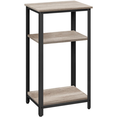Height Side Table with Shelves