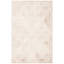 Tapis beige / ivoire touffeté à la main à motif géométrique-16766800