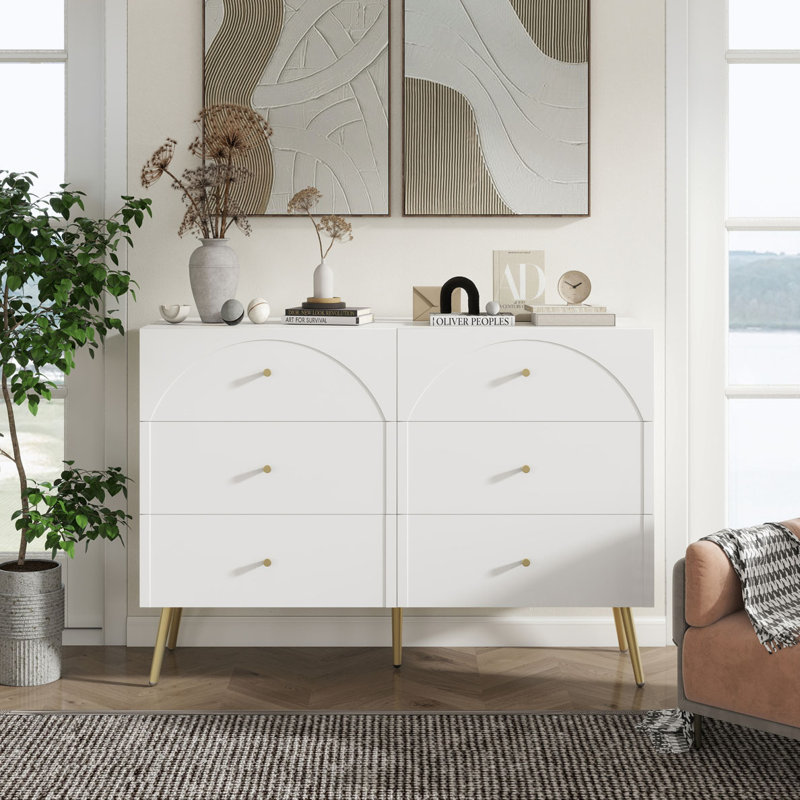 Commode à 6 tiroirs en bois
