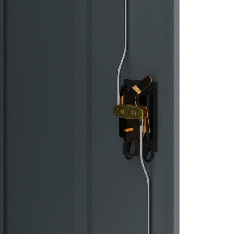 Marielos File Cabinet 90x40x105 cm Steel, Anthracite