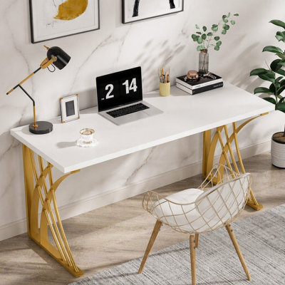 55" Computer Desk, Modern Laptop PC Student Table