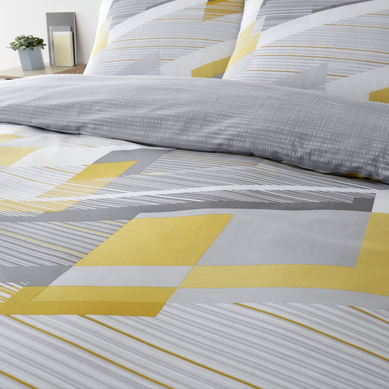 Harley Geo Duvet Cover Set, Single Duvet Cover + 1 Standard Pillowcase