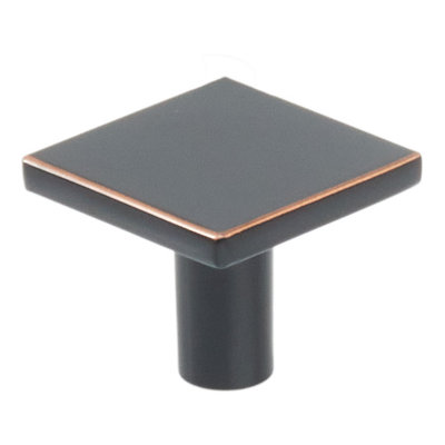 Emtek Clifton Square Cabinet Knob 1.75", Satin Brass