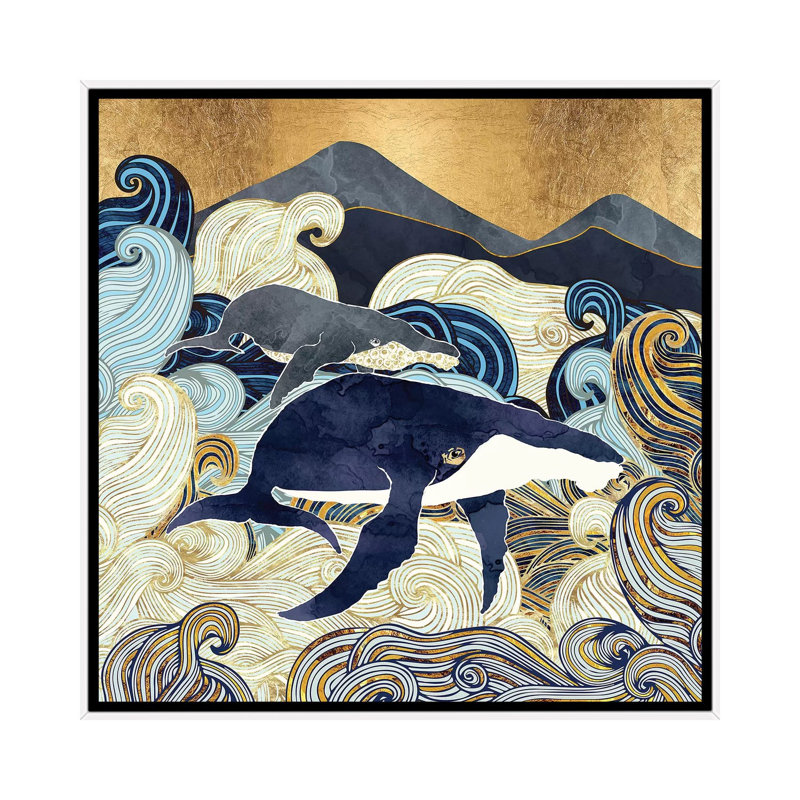 Bond IV - impression d'art graphique, Toile blanche encadrée, Aucun mat, H 18 po x l 18 po x 1,5 po