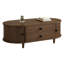 Oval Coffee Table with Storage