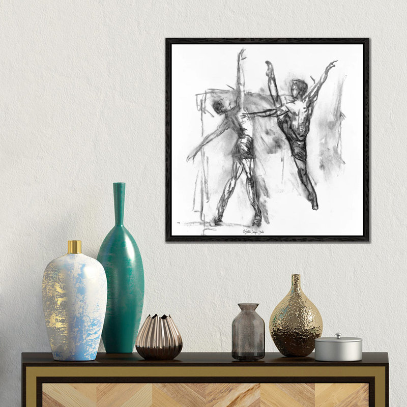 Dance Figure V by Stellar Design Studio - Gallery-Wrapped Canvas Giclée on Canvas, 45.72 cm H x 45.72 cm W, Black Framed