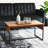 Slate Concrete and Iron Wrap Coffee Table-66603438