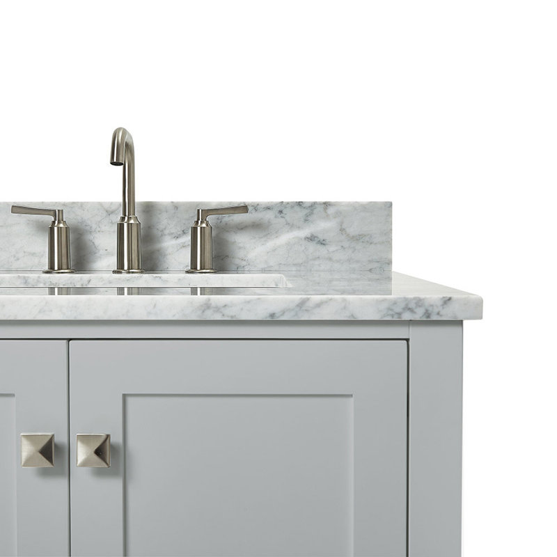 Ensemble de meuble-lavabo simple 43 po Flynt, gris