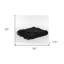 Jeté noir tissé 100% coton texturé