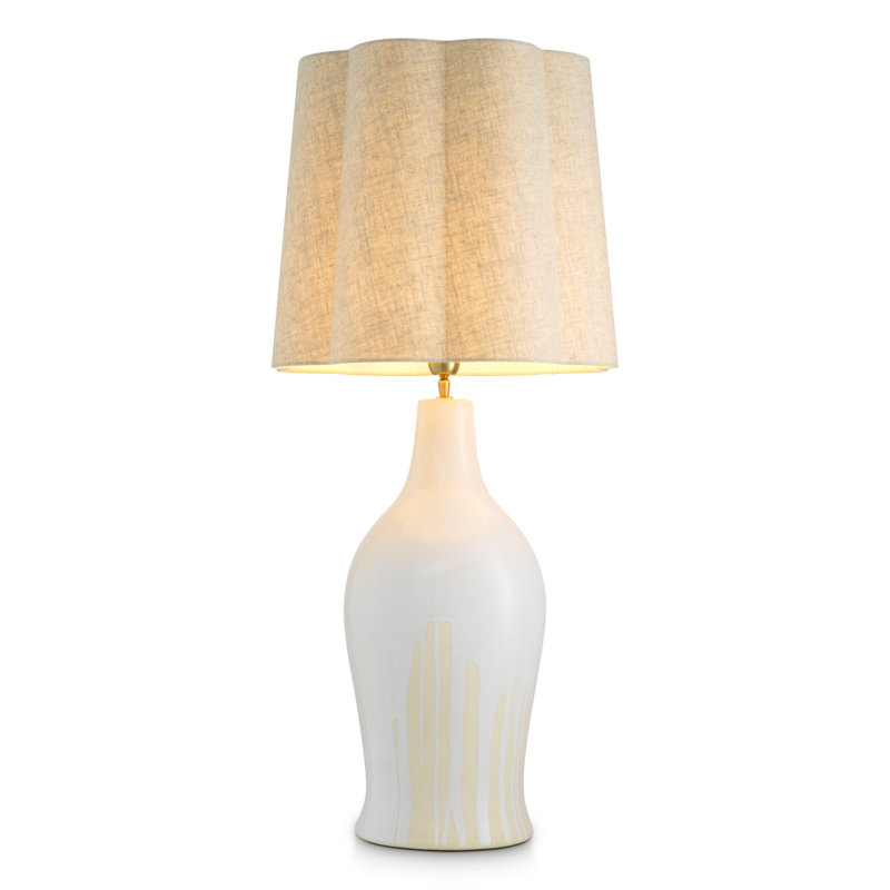 Table Lamp Beatriz Incl Shade, White