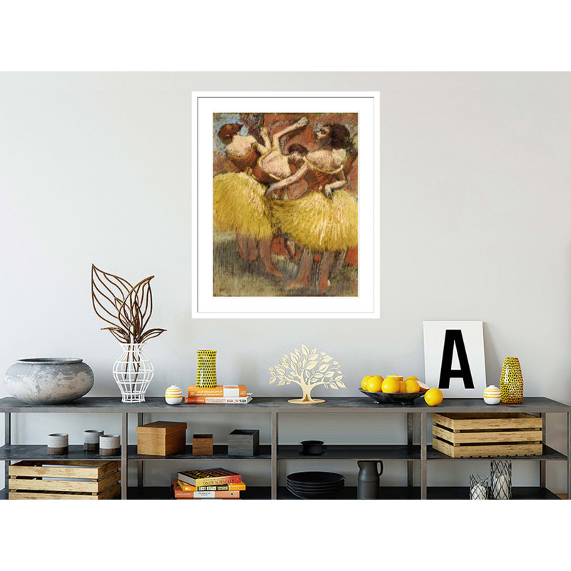 «Three Dancers» par Edgar Degas, impression giclée encadrée, H 40,51 po x l 33,5 po