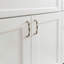 Poignée à poignée de la collection Trellis - Poignée d'armoire de 6 5/16 po Nickel poli - Quincaillerie traditionnelle pour tiroirs et armoires-116400630-116400649