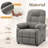 KORSER Recliner Chair, Pushback  Recliner For Living Room, Small Recliner For Small Space, Side Pockets-1832708858