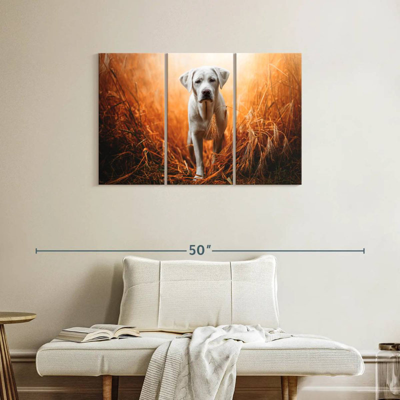 Retriever du Labrador perdu, H 24 po x l 38 po