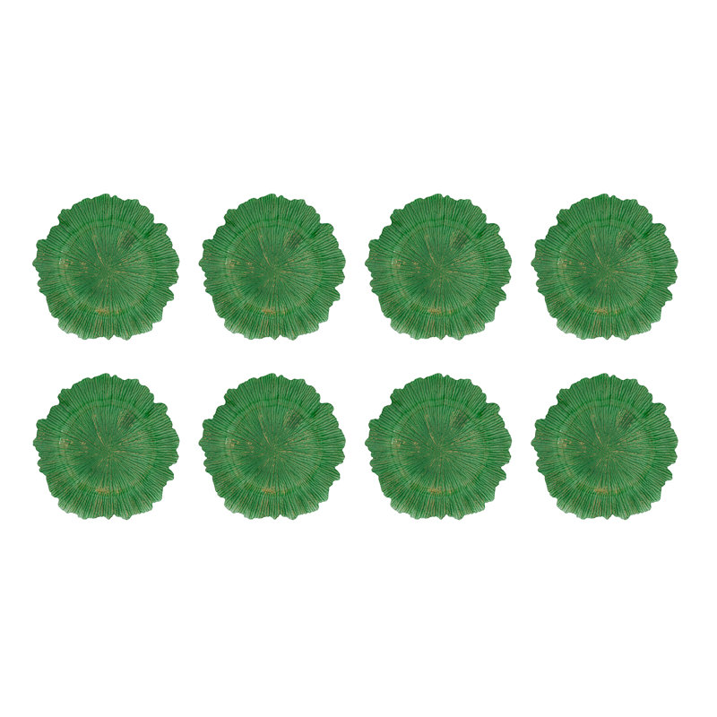 Ensemble d'assiettes décoratives - ensemble de 8, Vert