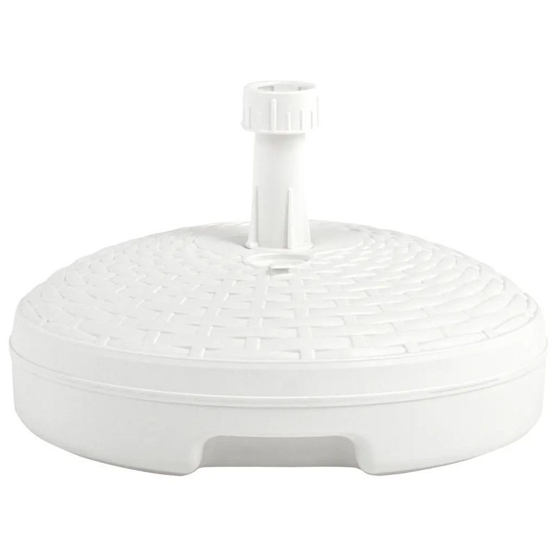 Parasol Base Sand/Water 20 L White Braziel Plastic Rattan