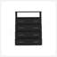 Commode à quatre tiroirs, plateau supérieur, une tablette ouverte, noir-1116013508
