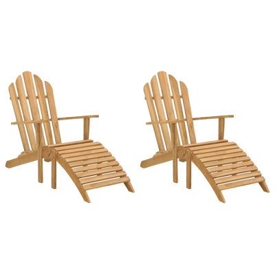 Chaise Adirondack pliante en teck Yeadon