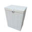 Hand Woven Plastic Laundry Hamper with Handles-34406849