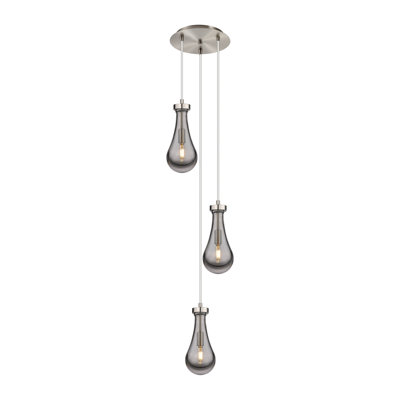 Luminaire suspendu grappe à 3 lumières Baysinger