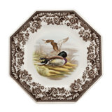 Spode Woodland Octagonal Plate 9.5" Mallard