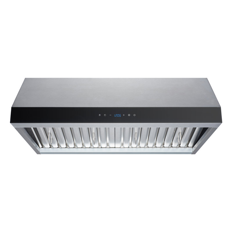 Hotte sous un meuble convertible 112 pouces en acier inoxydable 30 pouces 600 CFM