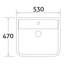  Ceramic Rectangular Full Pedestal Basin