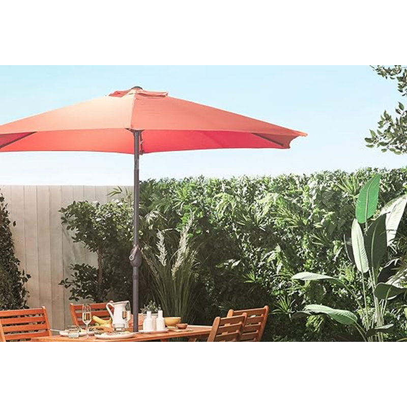 Bylo 270cm Tilt Market Parasol, Orange