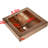 Ambiente 17" Square Copper Bathroom Sink – Hammered Vessel Sinks, Above-Counter Bath Sink, Handcrafted Copper Vanity Sink, Premium Bathroom Sinks, Stylish Wash Basin