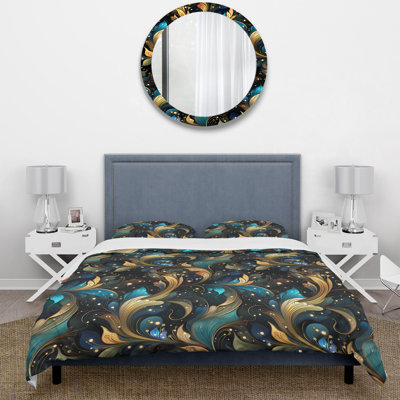 Ensemble de housse de couette Futuristic Fusion Paisley