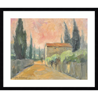 Tuscan Farmhouse by Wood Framed Wall Art Print
