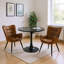 Ensemble 3 pièces de réception moderne avec chaises à oreilles Table ronde pour les salons ou les salles d'attente-113651478