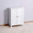 Bathroom Floor Storage Cabinet With Double Door Adjustable Shelves
