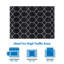 Tapis moderne en polyester résistant aux taches pour les espaces de vie très fréquentés