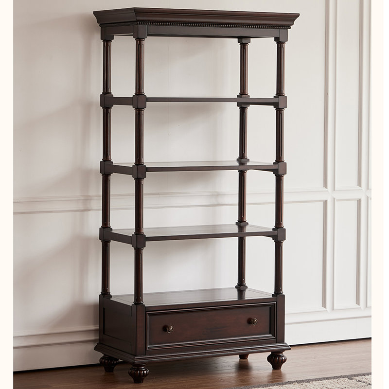 Bibliothèque de luxe classique de style américain